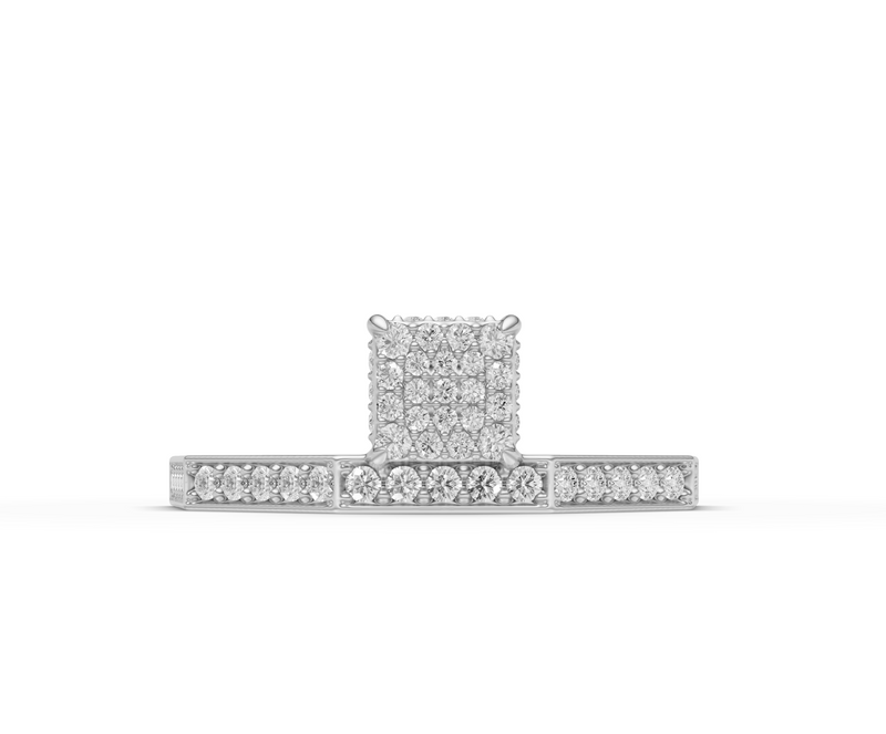 The Offset Pavè — Solid Gold